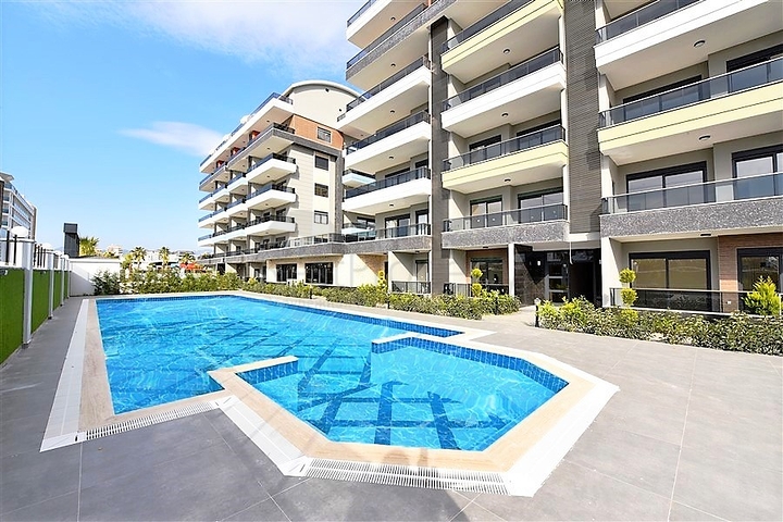 قريب من البحر وضمن مجمع حديث - دوبلكس 2 غرفة وصالة مع الاثاث - في كارجي جاك / الانيا 