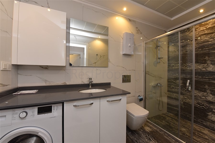 قريب من البحر وضمن مجمع حديث - دوبلكس 2 غرفة وصالة مع الاثاث - في كارجي جاك / الانيا 