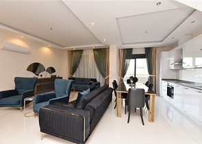 قريب من البحر وضمن مجمع حديث - دوبلكس 2 غرفة وصالة مع الاثاث - في كارجي جاك / الانيا 