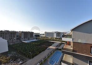 قريب من البحر وضمن مجمع حديث - دوبلكس 2 غرفة وصالة مع الاثاث - في كارجي جاك / الانيا 