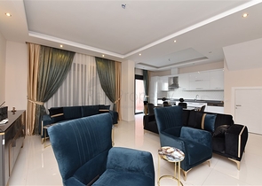 قريب من البحر وضمن مجمع حديث - دوبلكس 2 غرفة وصالة مع الاثاث - في كارجي جاك / الانيا 