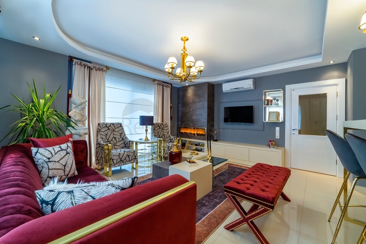 طابق مرتفع - شقة غرفتين وصالة - مفروشة - في مهموتلار / الانيا 