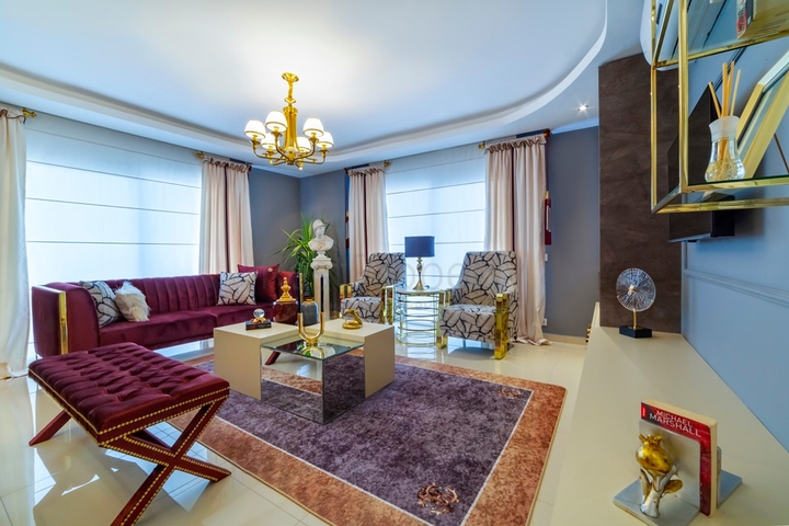 طابق مرتفع - شقة غرفتين وصالة - مفروشة - في مهموتلار / الانيا 