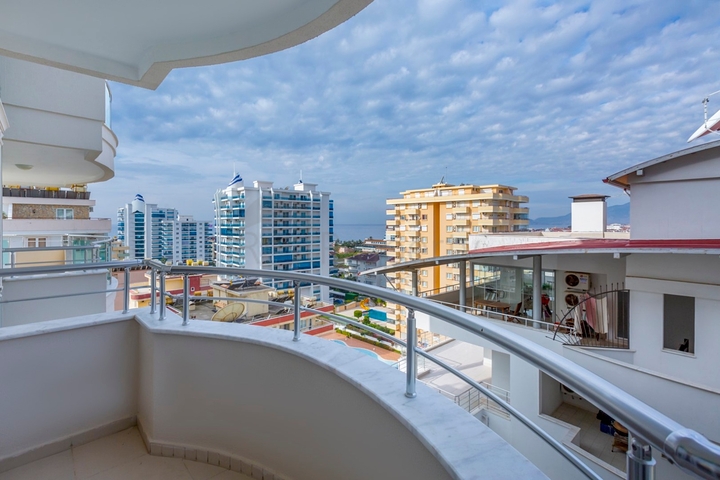 طابق مرتفع - شقة غرفتين وصالة - مفروشة - في مهموتلار / الانيا 