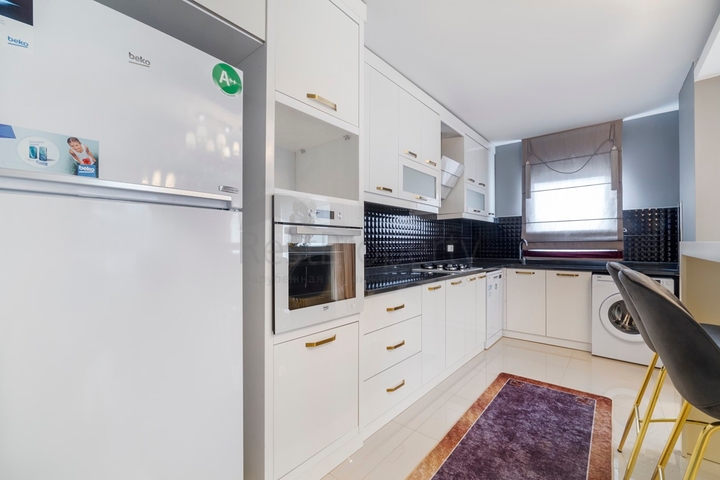 طابق مرتفع - شقة غرفتين وصالة - مفروشة - في مهموتلار / الانيا 