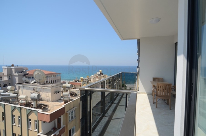 مجمع فاخر - ضمن اول صف على البحر - شقة 1+1 - في مهموتلار / الانيا 