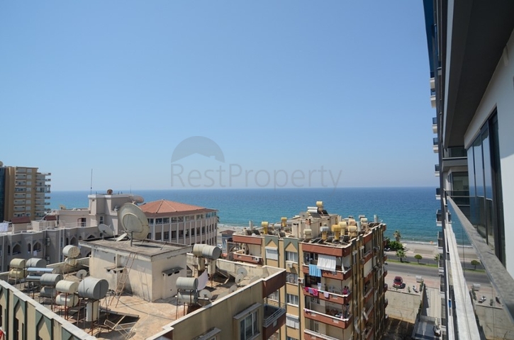 مجمع فاخر - ضمن اول صف على البحر - شقة 1+1 - في مهموتلار / الانيا 