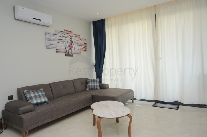 مجمع فاخر - ضمن اول صف على البحر - شقة 1+1 - في مهموتلار / الانيا 