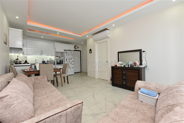 شقة غرفة وصالة مفروشة - بالكون مغلق - ضمن مجمع - في مهموتلار / الانيا 