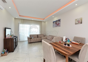 شقة غرفة وصالة مفروشة - بالكون مغلق - ضمن مجمع - في مهموتلار / الانيا 