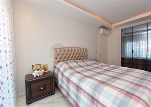 شقة غرفة وصالة مفروشة - بالكون مغلق - ضمن مجمع - في مهموتلار / الانيا 