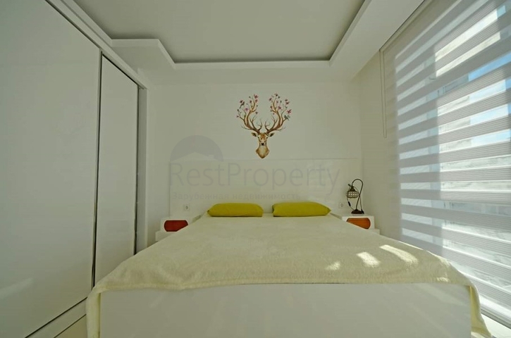 تراس واسع- شقة في مركز المدينة - تصميم 1+1- الانيا 