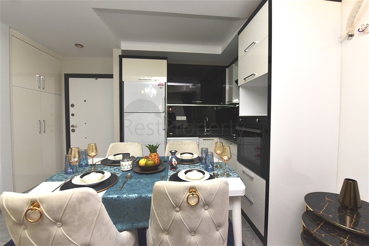 شقة غرفة وصالة -طابق مرتفع - اثاث جديد - في مهموتلار / الانيا 