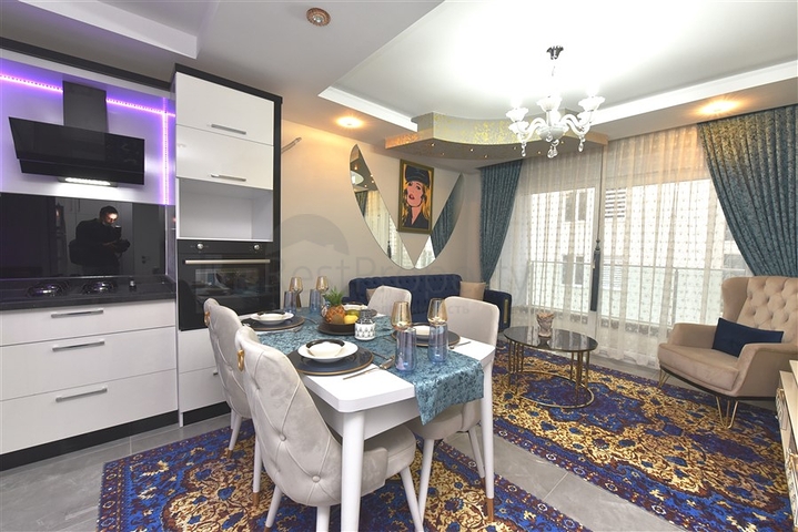 شقة غرفة وصالة -طابق مرتفع - اثاث جديد - في مهموتلار / الانيا 