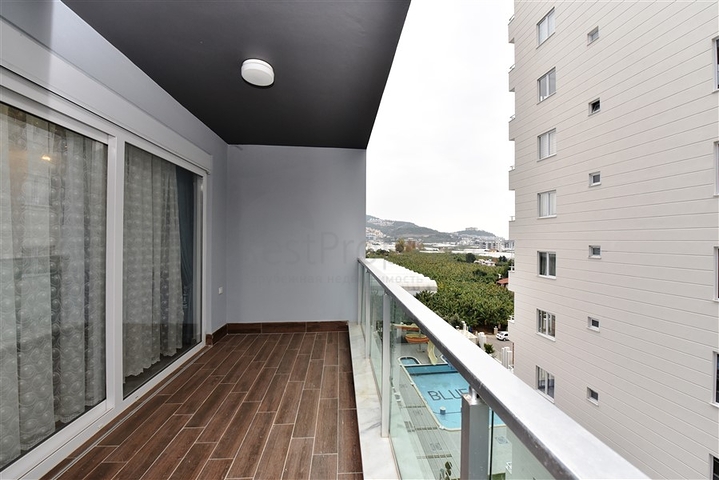 شقة غرفة وصالة -طابق مرتفع - اثاث جديد - في مهموتلار / الانيا 