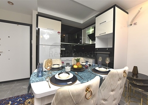 شقة غرفة وصالة -طابق مرتفع - اثاث جديد - في مهموتلار / الانيا 