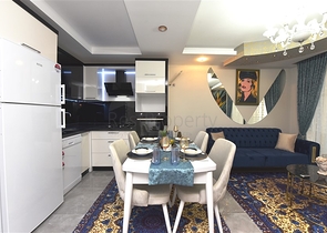 شقة غرفة وصالة -طابق مرتفع - اثاث جديد - في مهموتلار / الانيا 