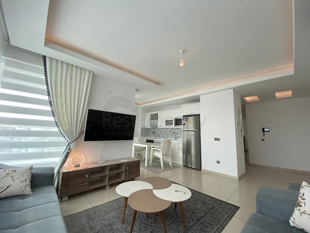 اطلالة بحر - مجمع فاخر - شقة 2 غرفة وصالة -مؤثثة -في توسمور / الانيا  