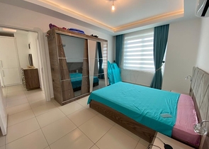 اطلالة بحر - مجمع فاخر - شقة 2 غرفة وصالة -مؤثثة -في توسمور / الانيا  