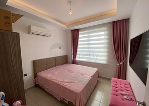 اطلالة بحر - مجمع فاخر - شقة 2 غرفة وصالة -مؤثثة -في توسمور / الانيا  