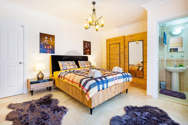 طابق مرتفع - شقة مؤثثة - تصميم 1+2 - في مهوتلار / الانيا 