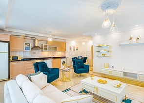 طابق مرتفع - شقة مؤثثة - تصميم 1+2 - في مهوتلار / الانيا 