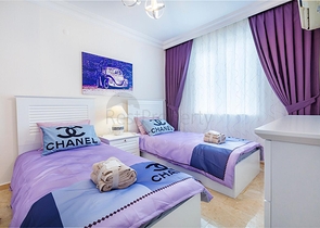 طابق مرتفع - شقة مؤثثة - تصميم 1+2 - في مهوتلار / الانيا 