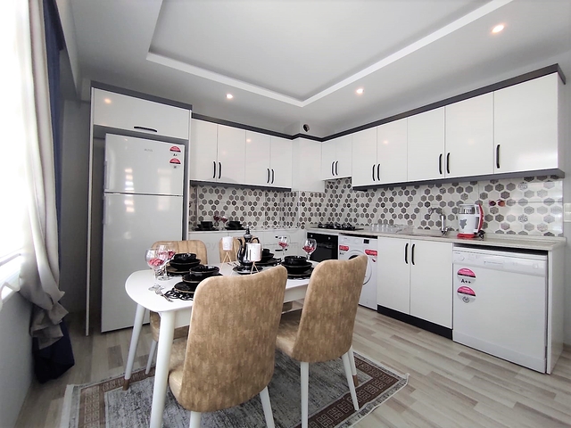 شقة 2 غرفة وصالة -اثاث جديد - موقع مناسب - في مهموتلار / الانيا 