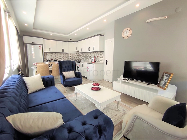 شقة 2 غرفة وصالة -اثاث جديد - موقع مناسب - في مهموتلار / الانيا 