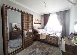 شقة 2 غرفة وصالة -اثاث جديد - موقع مناسب - في مهموتلار / الانيا 