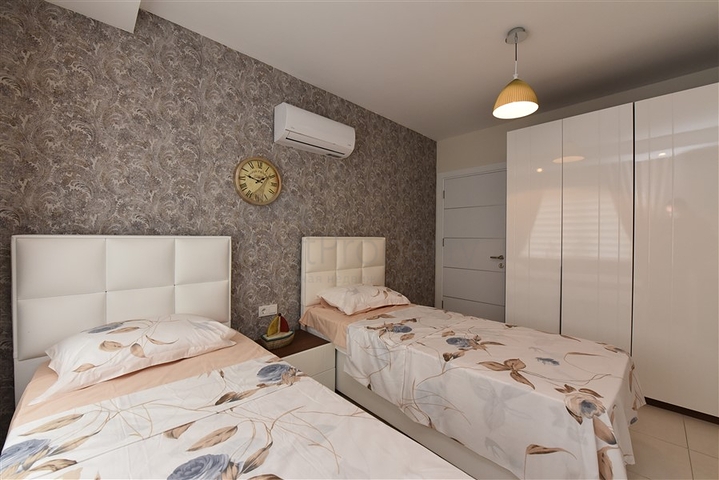 شقة 2 غرفة وصالة - مفروشة -ضمن مجمع فاخر -في افسلار / الانيا 