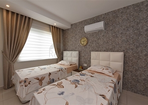 شقة 2 غرفة وصالة - مفروشة -ضمن مجمع فاخر -في افسلار / الانيا 