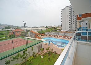 شقة غرفة وصالة - مؤثثة - ضمن مجمع يضم كافة الخدمات - في مهموتلار / الانيا 