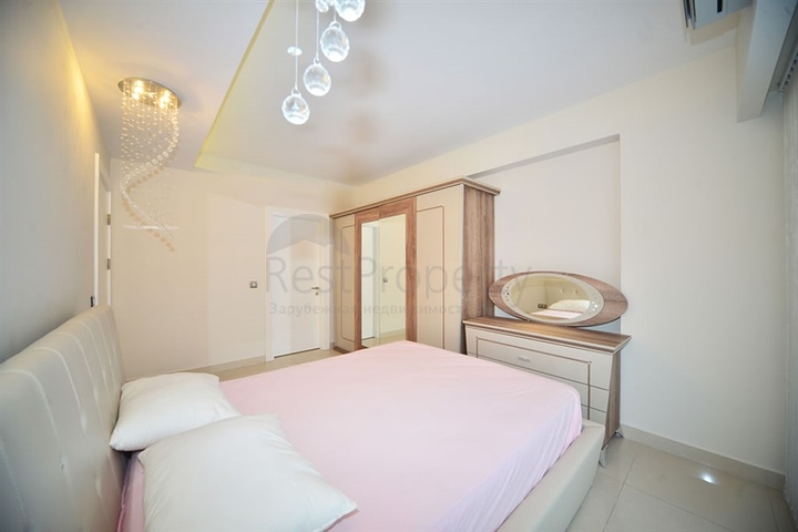 مجمع فاخر يضم شاطئ خاص  - شقة 2 غرفة وصالة - مؤثثة -في مهموتلار / الانيا 