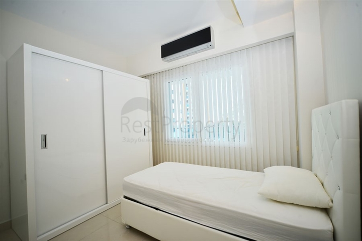 مجمع فاخر يضم شاطئ خاص  - شقة 2 غرفة وصالة - مؤثثة -في مهموتلار / الانيا 