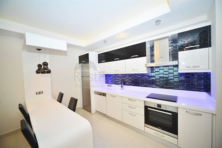 مجمع فاخر يضم شاطئ خاص  - شقة 2 غرفة وصالة - مؤثثة -في مهموتلار / الانيا 