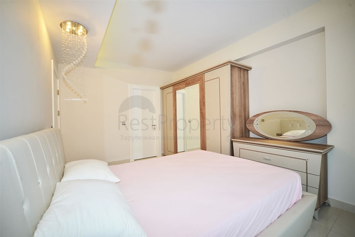 مجمع فاخر يضم شاطئ خاص  - شقة 2 غرفة وصالة - مؤثثة -في مهموتلار / الانيا 