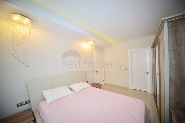 مجمع فاخر يضم شاطئ خاص  - شقة 2 غرفة وصالة - مؤثثة -في مهموتلار / الانيا 