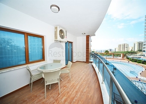 مجمع فاخر يضم شاطئ خاص  - شقة 2 غرفة وصالة - مؤثثة -في مهموتلار / الانيا 