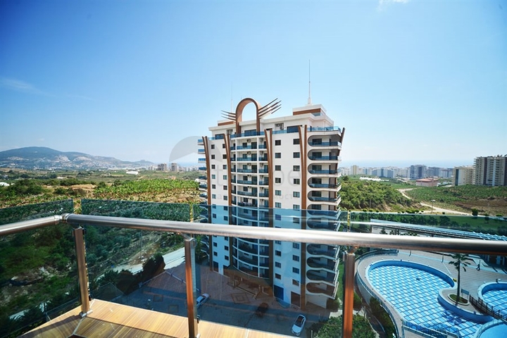 مجمع فاخر - خدمات 5 نجوم - شقة عائلية 3 غرف وصالة - في مهموتلار / الانيا 