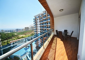 مجمع فاخر - خدمات 5 نجوم - شقة عائلية 3 غرف وصالة - في مهموتلار / الانيا 