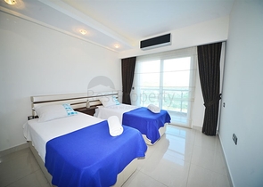 مجمع فاخر - خدمات 5 نجوم - شقة عائلية 3 غرف وصالة - في مهموتلار / الانيا 