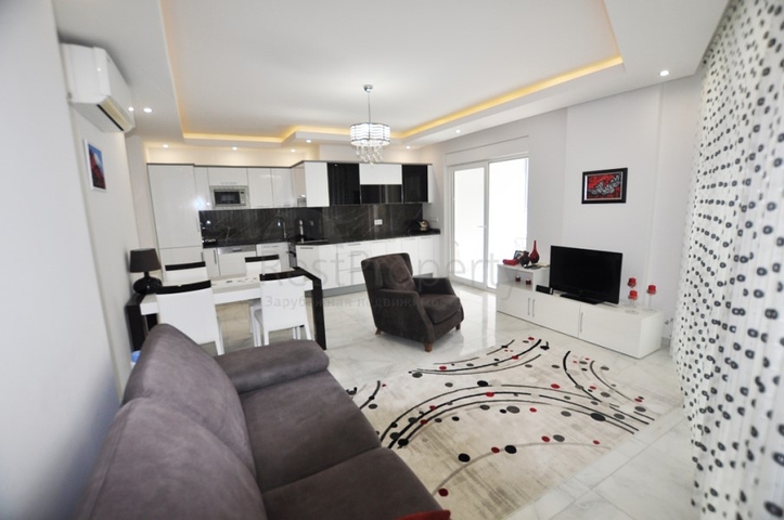 ضمن مجمع فاخر - قريب من البحر - شقة غرفة وصالة مفروشة - في مهوتلار / الانيا 