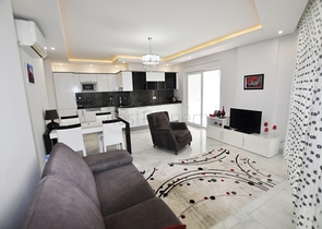 ضمن مجمع فاخر - قريب من البحر - شقة غرفة وصالة مفروشة - في مهوتلار / الانيا 