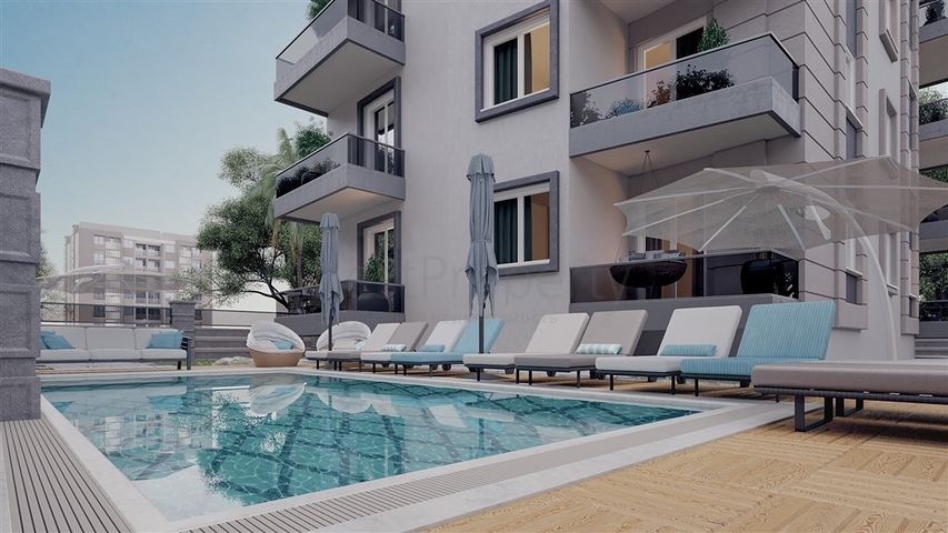 تملك منزل بسعر منافس - مجمع قيد الانشاء -قريب من البحر - في مهموتلار / الانيا