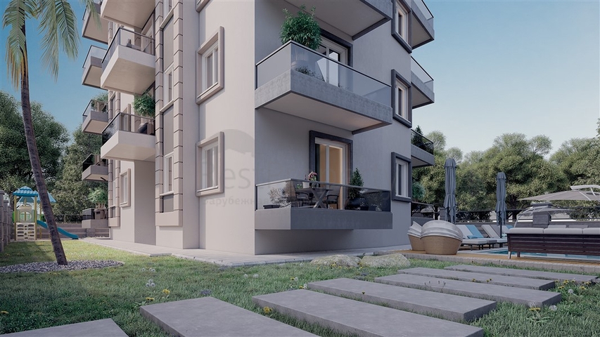 تملك منزل بسعر منافس - مجمع قيد الانشاء -قريب من البحر - في مهموتلار / الانيا