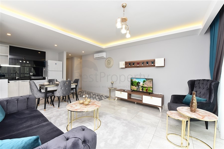 شقة غرفة وصالة - واسعة نسبيا - مفروشة وضمن مجمع حديث - في مهموتلار / الانيا 