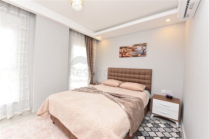 شقة غرفة وصالة - واسعة نسبيا - مفروشة وضمن مجمع حديث - في مهموتلار / الانيا 