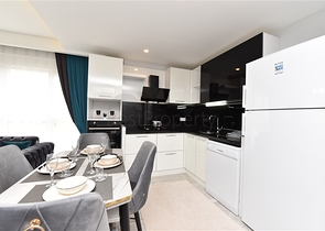 شقة غرفة وصالة - واسعة نسبيا - مفروشة وضمن مجمع حديث - في مهموتلار / الانيا 