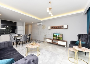 شقة غرفة وصالة - واسعة نسبيا - مفروشة وضمن مجمع حديث - في مهموتلار / الانيا 